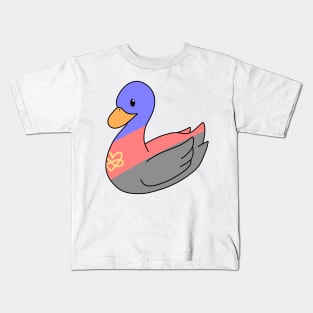 Pastel Polyamorous Duck Kids T-Shirt